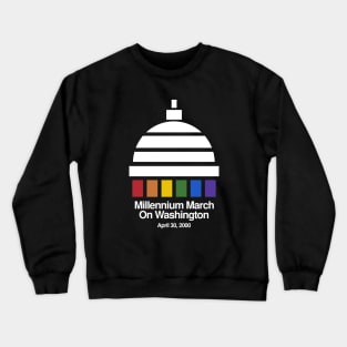 Millennium March Vintage 2000 Gay LGBT Retro Crewneck Sweatshirt